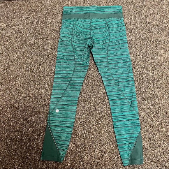 lululemon athletica Teal Striped Leggings - Picture 6 of 7